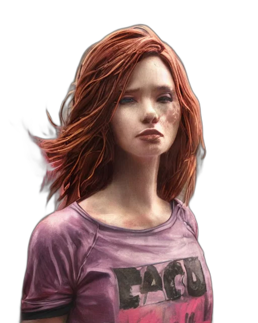 face, dress, hair, jacket transparent PNG cut-out