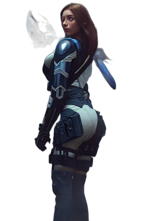 robot, weapon, mask, staff transparent PNG cut-out