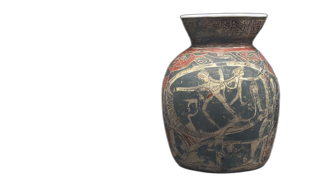 bottle, pot, decorative, minoan transparent PNG cut-out