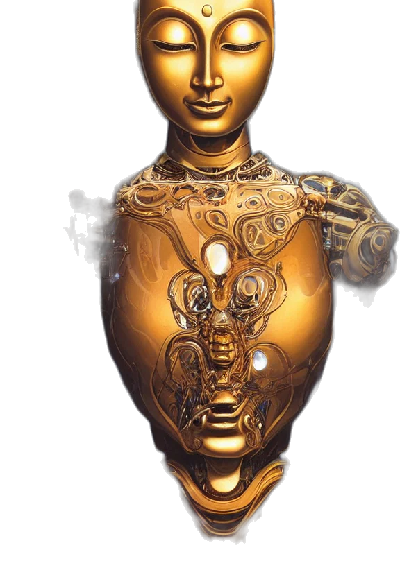 jewelry, robot, mask, staff transparent PNG cut-out