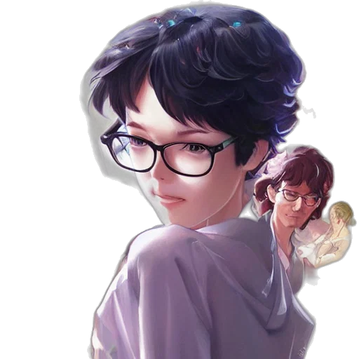 staff, face, anime, concept art transparent PNG cut-out