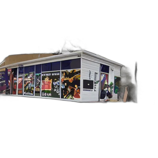 building, staff, 3d render, photorealistic transparent PNG cut-out