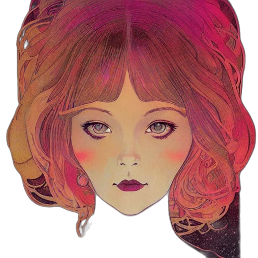 face, mask, comic book art, cartoon transparent PNG cut-out