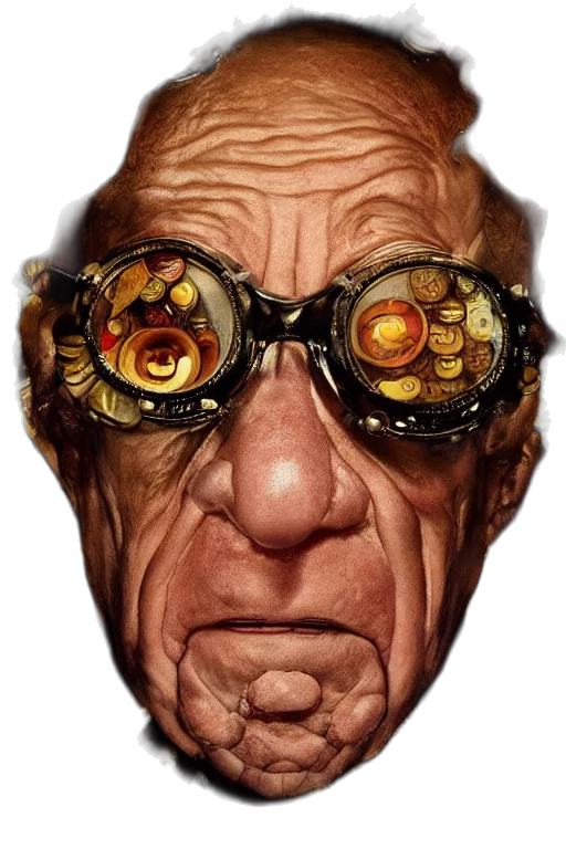 face, mask, staff, robot transparent PNG cut-out