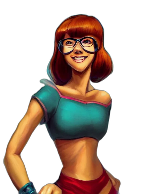 dress, cartoon, comic book art, concept art transparent PNG cut-out