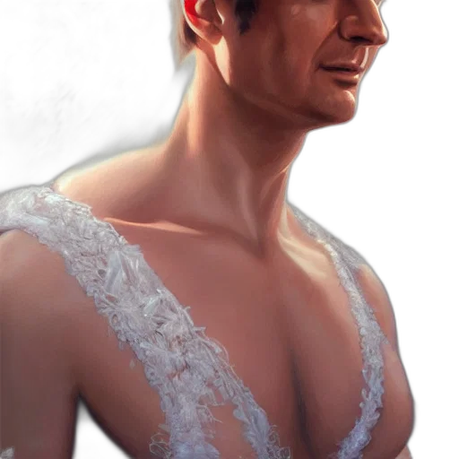 dress, face, photorealistic, concept art transparent PNG cut-out
