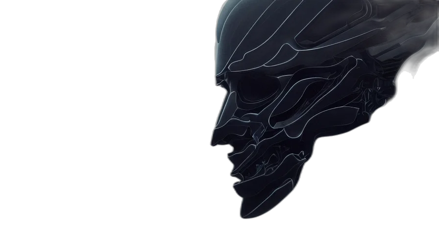 mask, face, robot, creature transparent PNG cut-out