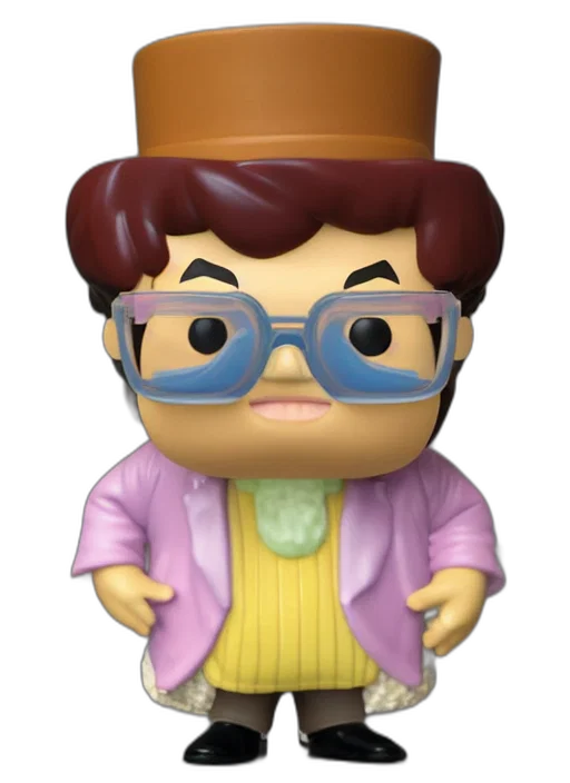 staff, robot, hat, 3d render transparent PNG cut-out