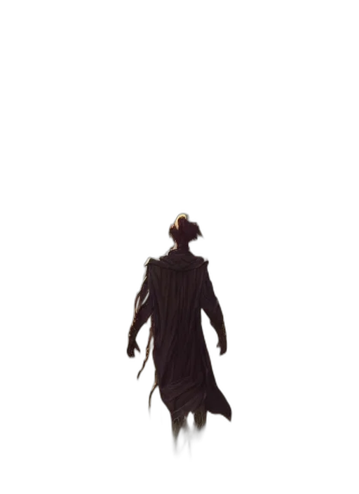 creature, staff, crown, dress transparent PNG cut-out