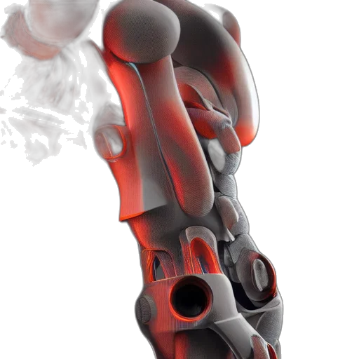 3d render, second, skin, exoskeleton transparent PNG cut-out