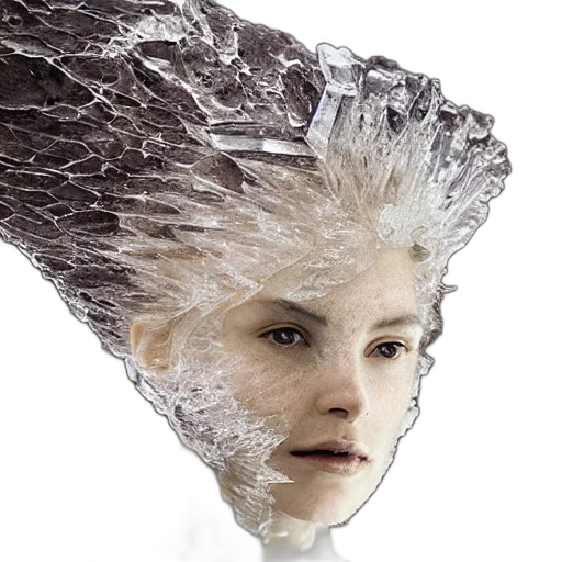 hair, face, crown, creature transparent PNG cut-out