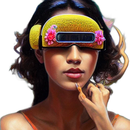 jewelry, mask, face, photorealistic transparent PNG cut-out