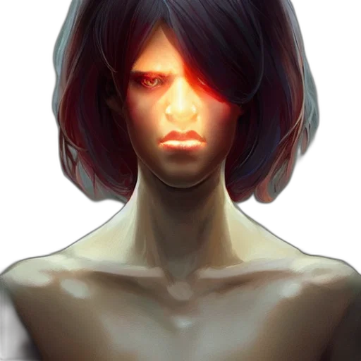 face, mask, creature, hair transparent PNG cut-out
