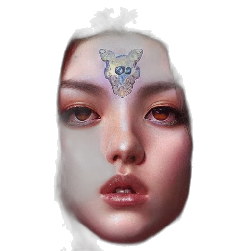face, mask, creature, crown transparent PNG cut-out
