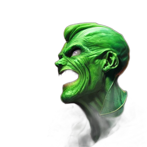 mask, face, creature, staff transparent PNG cut-out