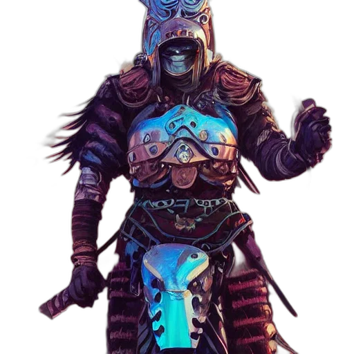 mask, sword, staff, creature transparent PNG cut-out