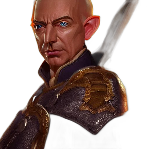 staff, face, sword, jacket transparent PNG cut-out