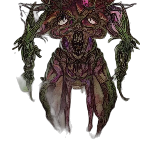 creature, mask, staff, face transparent PNG cut-out