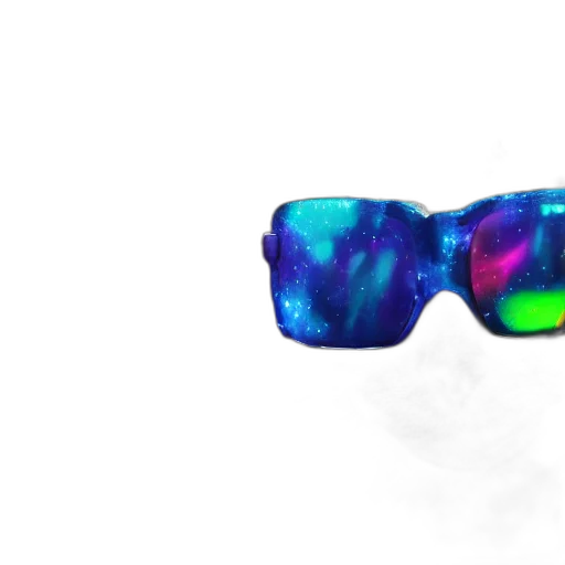 mask, jewelry, 3d render, vaporwave transparent PNG cut-out