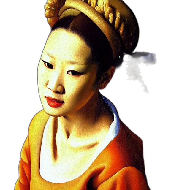 face, mask, dress, staff transparent PNG cut-out