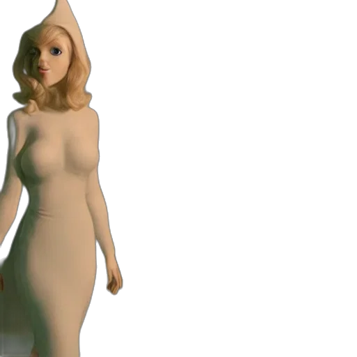 dress, creature, 3d render, concept art transparent PNG cut-out