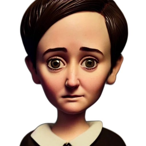 face, cartoon, 3d render, photorealistic transparent PNG cut-out