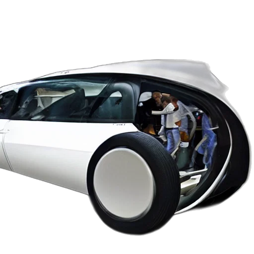 car, robot, weapon, 3d render transparent PNG cut-out