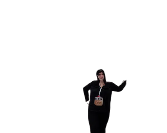 dress, staff, jacket, hat transparent PNG cut-out