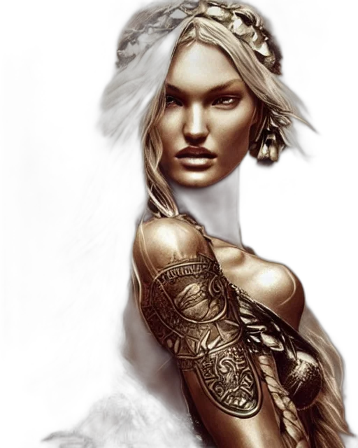 jewelry, face, fantasy art, concept art transparent PNG cut-out