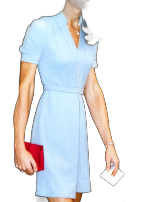 dress, staff, face, photorealistic transparent PNG cut-out