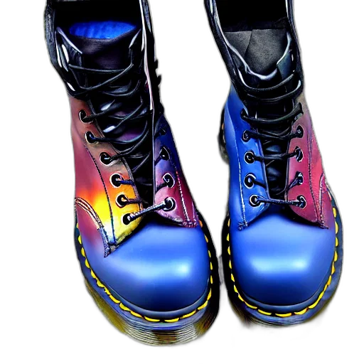 shoes, photorealistic, 3d render, cyberpunk transparent PNG cut-out