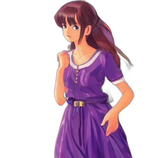 dress, staff, jacket, anime transparent PNG cut-out