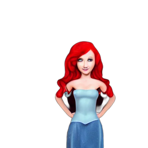 dress, staff, jewelry, 3d render transparent PNG cut-out