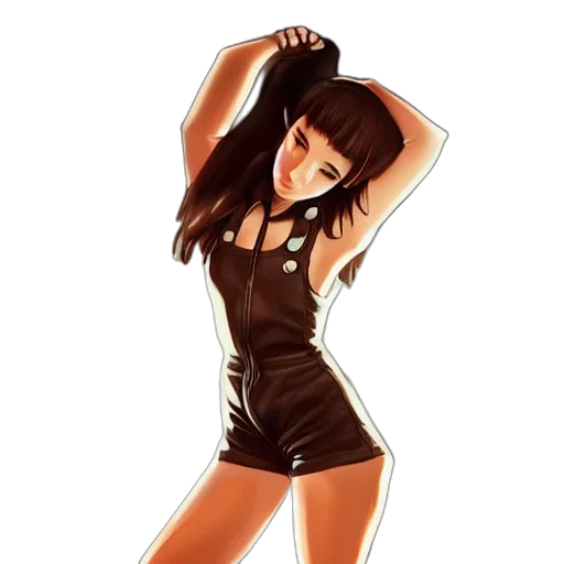 dress, cartoon, anime, comic book art transparent PNG cut-out