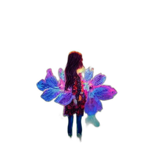 jacket, flower, dress, creature transparent PNG cut-out