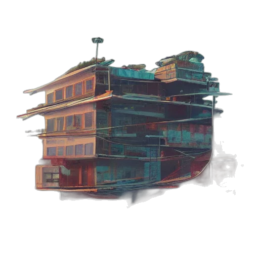 building, robot, car, weapon transparent PNG cut-out