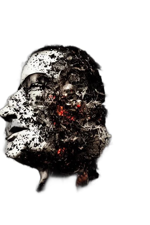 face, mask, photorealistic, concept art transparent PNG cut-out