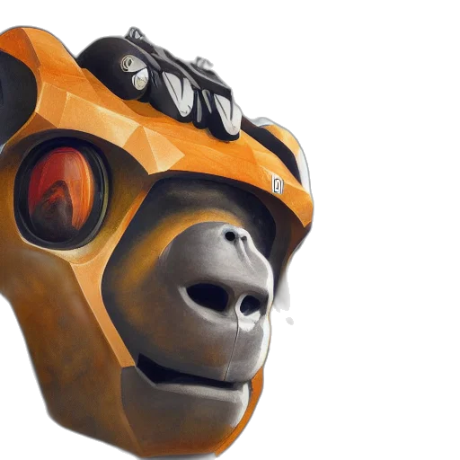 mask, robot, face, creature transparent PNG cut-out