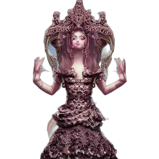 crown, dress, jewelry, creature transparent PNG cut-out