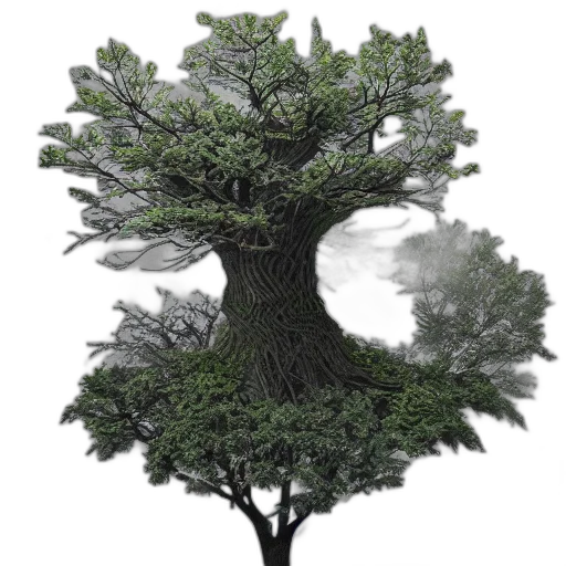 tree, crown, hair, creature transparent PNG cut-out