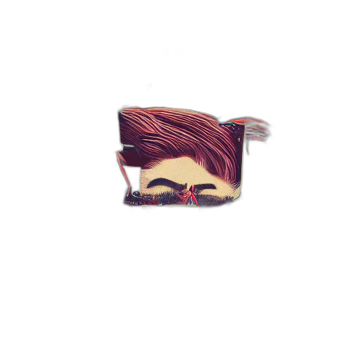 hair, mask, face, jewelry transparent PNG cut-out