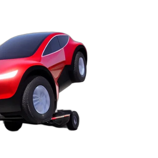 car, robot, 3d render, concept art transparent PNG cut-out