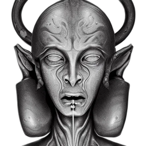 mask, face, creature, staff transparent PNG cut-out