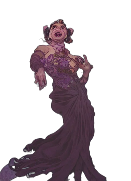 dress, staff, concept art, fantasy art transparent PNG cut-out