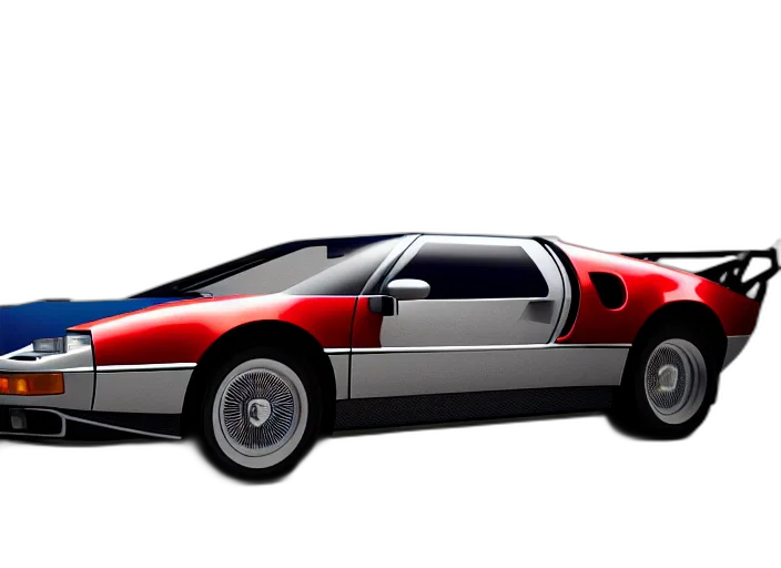 car, 3d render, concept art, photorealistic transparent PNG cut-out