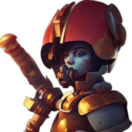 robot, staff, weapon, concept art transparent PNG cut-out
