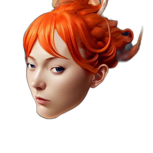face, crown, mask, hair transparent PNG cut-out