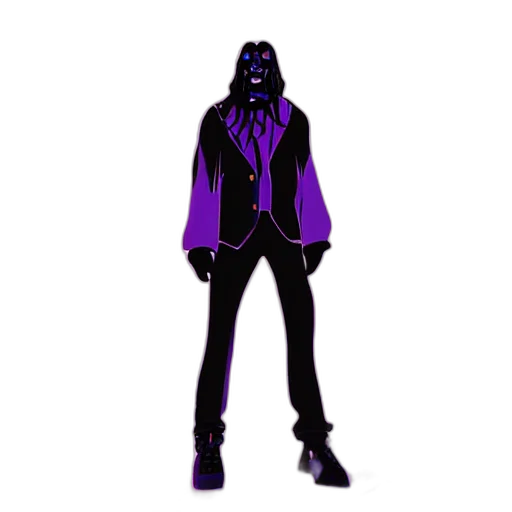 jacket, mask, staff, robot transparent PNG cut-out