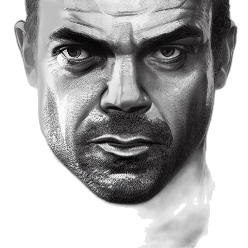 face, photorealistic, concept art, comic book art transparent PNG cut-out