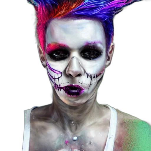 mask, face, creature, watercolor transparent PNG cut-out